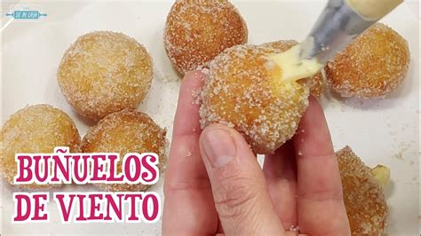 Bu Uelos De Viento Caseros Rellenos De Crema Pastelera Tiernos