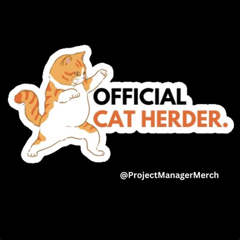 Official Cat Herder Sticker Funny Project Manager Gift Best - Etsy