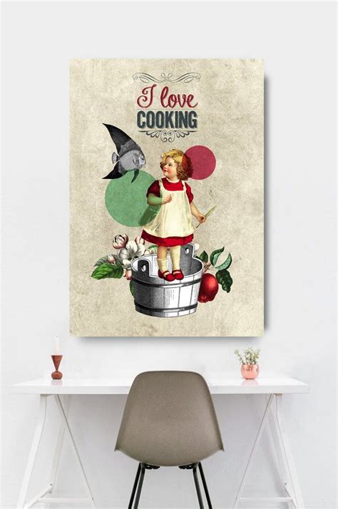 Kitchen Poster Affiches Vintage Cooking Ts Retro Prints Etsy