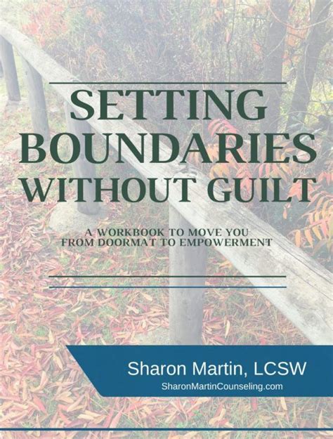 Setting Boundaries Workbook Setting Boundaries Sharon Martin