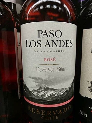 Reservado Paso Los Andes Rosé Vivino US