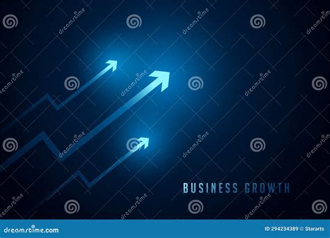 Corporate Company Shiny Growth Arrow Showing Economy Trend Stock Vector Illustration Of Growth