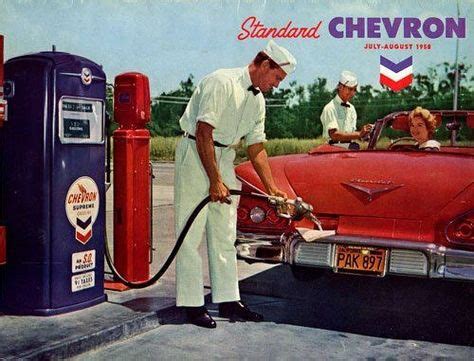 24 Chevron Vintage ideas | chevron gas, chevron, gas pumps