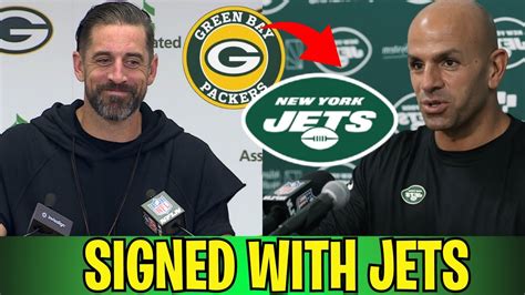 Aaron Rodgers Signs A Contract With Jets And Leaves Green Bay Packers