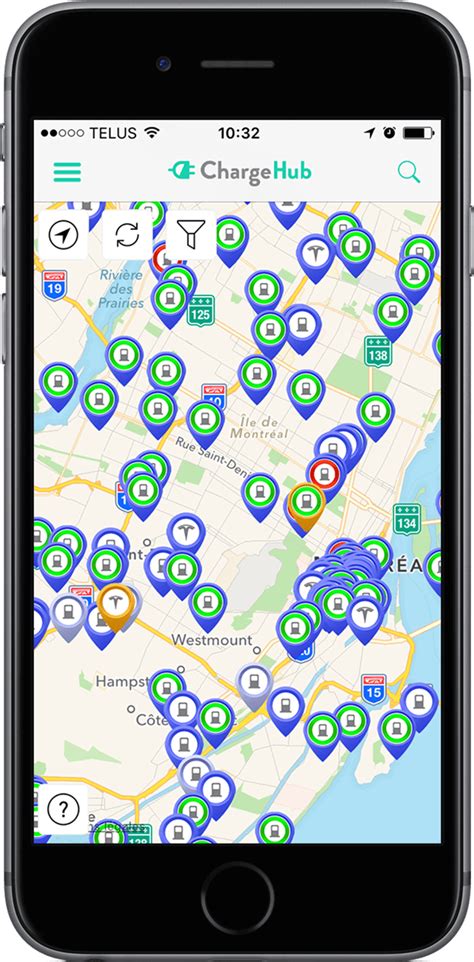 Charging Stations Map For Ev On Your Smartphone Chargehub