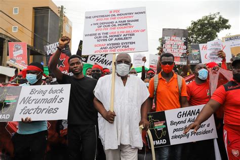 Ghanas Fixthecountry Protesters Take To Accras Streets In Pictures