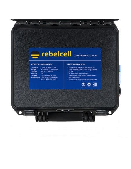 Rebelcell Outdoorbox ODB 12 35 AV Met 12V35 AV Li Ion Accu