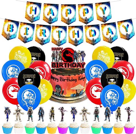 Mortal Kombat Birthday Party Supplies Mortal Kombat Party Decorations Mortal