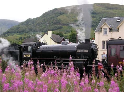 Steam train at Fort William, the second largest settlement in the ...