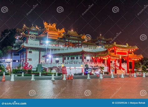 Night View of Thean Hou Temple in Kuala Lumpur, Malaysi Stock Photo ...