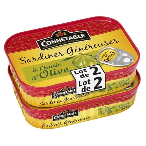 Connétable Sardines à l huile d olive CONNETABLE