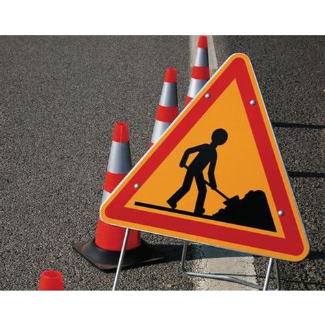 Panneau De Signalisation Temporaire De Chantier AK5 Travaux