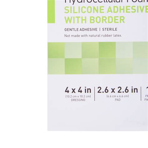 Mckesson Silicone Foam Dressing With Border Sterile X Inch