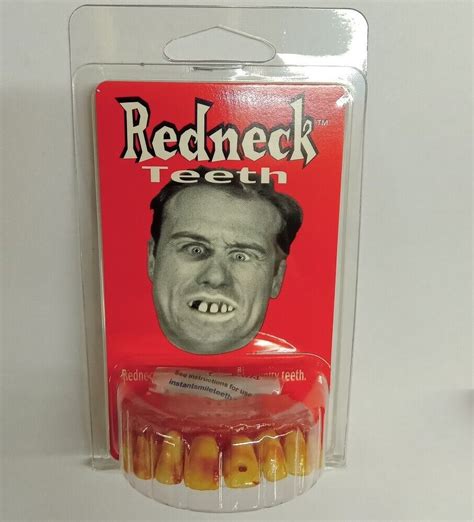 Redneck Hillbilly Fancy Dress Teeth Hill Billy Teeth With Fitting Beads