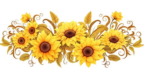 Sunflower border design | Premium AI-generated vector