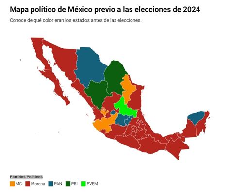 Elecciones 2024 ¿cómo Quedó El Mapa Político En México