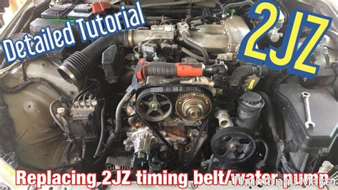 How To Replace Your Water Pump Timing Belt Jz Lexus Is Detailed