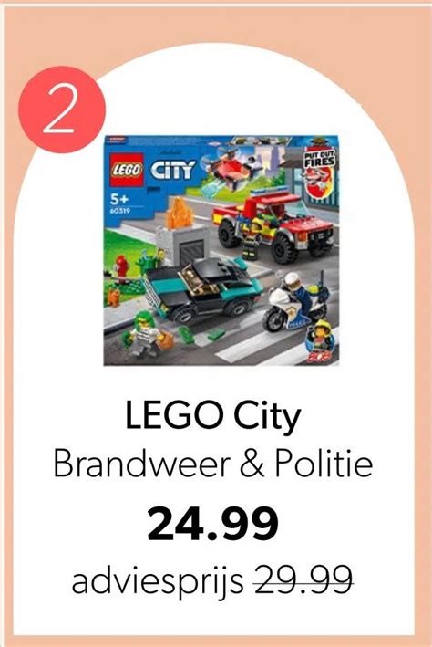 Lego City Brandweer Politie Aanbieding Bij Wehkamp