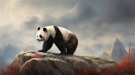 Premium AI Image | panda habitat