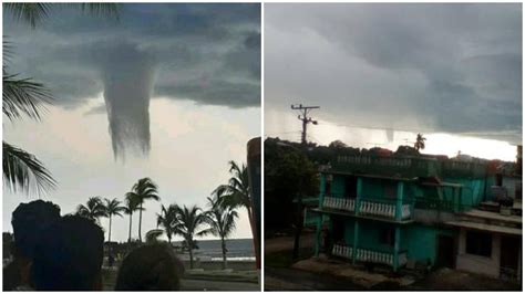 Enorme tromba marina provoca preocupación en la Bahía de Cienfuegos