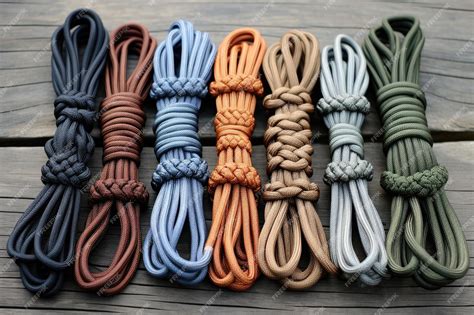 Premium AI Image | Rope knots for various survival purposes