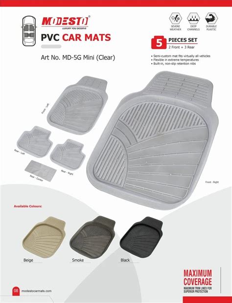 Black Modesto PVC Car Mats At Rs 3000 Set In New Delhi ID 21924106973