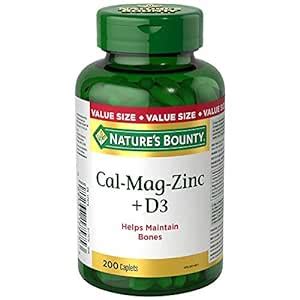 Nature S Bounty Calcium Magnesium Zinc With Vitamin D3 200 Caplets