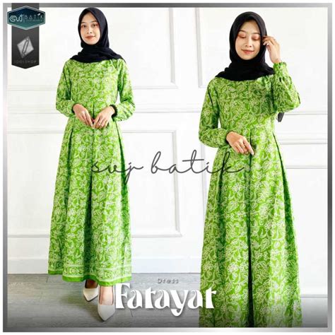 Jual Gamis Fatayat Nu Set Batik Muslimat Terbaru Ori Svj Murah