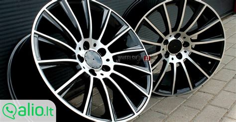 Mercedes Benz AMG 14 Spoke Style Black Polis Lieti Ratlankiai R 18