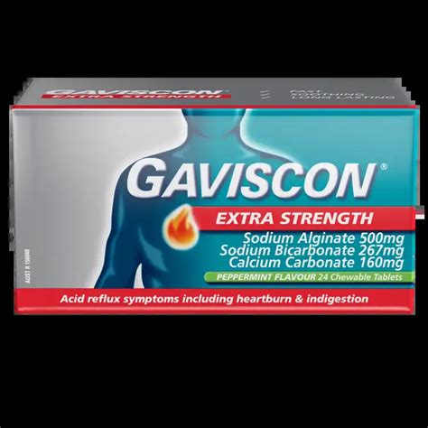 Gaviscon Extra Strength Peppermint Tablets S Gaviscon Nz