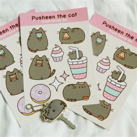 Pusheen Stickers, Women's Fashion, Watches & Accessories, Other ...