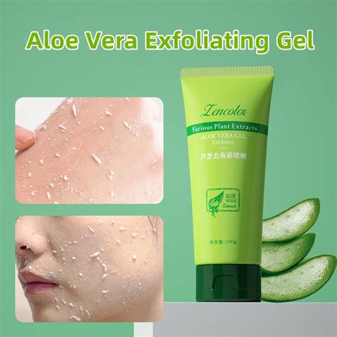 Aloe Vera Exfoliating Gel 100ml Deep Cleaning Exfoliating Scrub Improve Blackhead And Acne