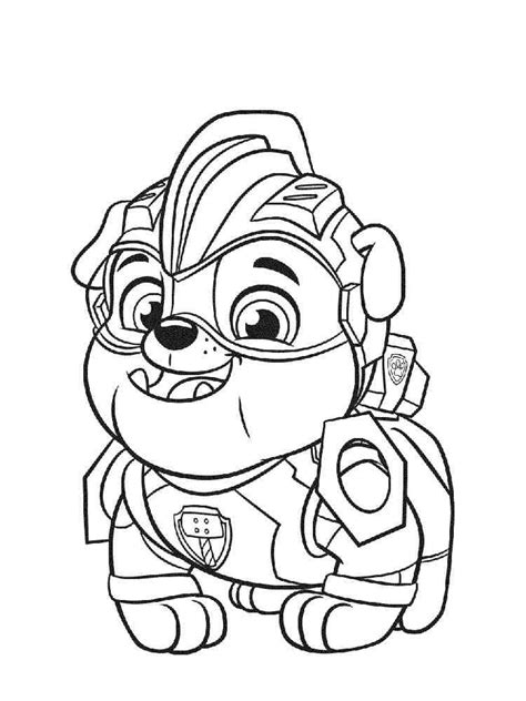 Paw Patrol Mighty Pups coloring pages