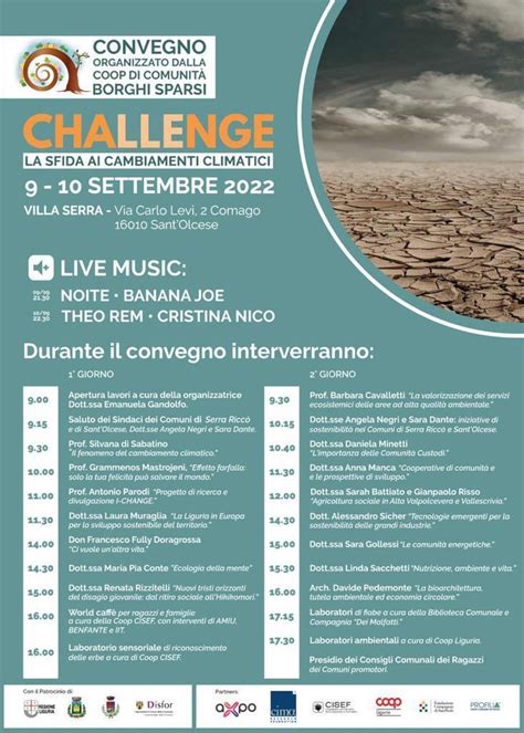 Challenge La Sfida Ai Cambiamenti Climatici Sapere Coop Liguria