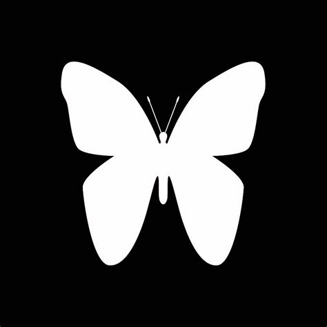 White Butterfly Silhouette Digital Art by David G Paul - Pixels