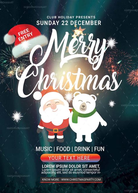 Editable Christmas Flyer Template Easy To Use And Customize