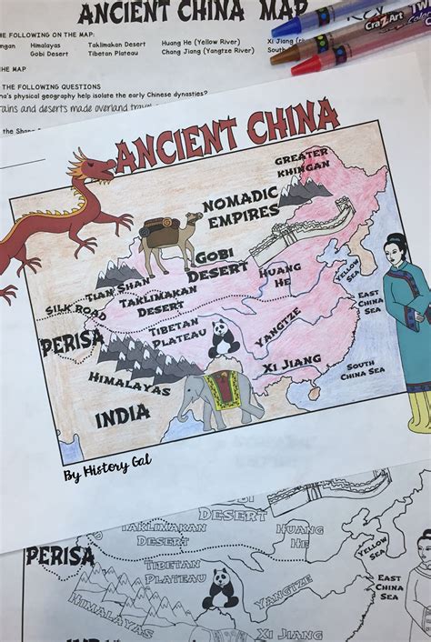 Ancient China Geography Worksheet