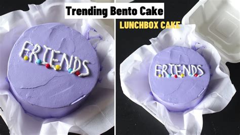 Trending Bento Cake Recipe Lunchbox Cake FRIENDS Theme Cake Easy