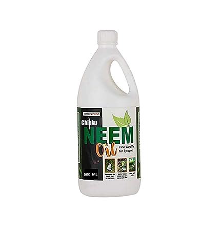 Chipku Organic Cold Pressed Water Soluble Pure Neem Oil Effective