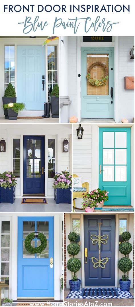 Gorgeous Blue Door Paint Color Ideas: Paint Your Door Blue | Door paint ...