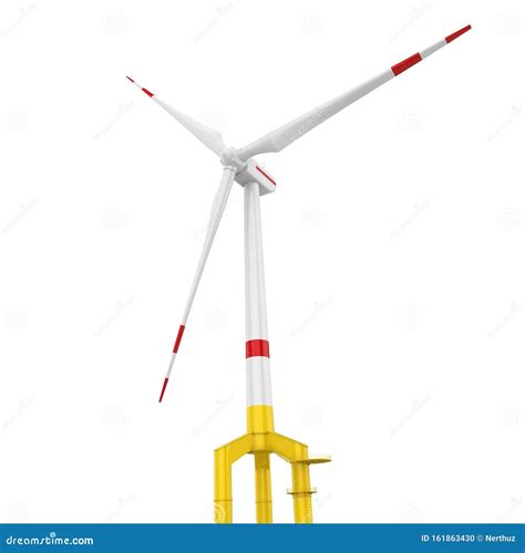 Wind Turbine Isolated Stock Illustration Illustration Of Background