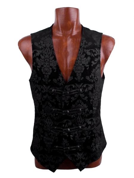 Gothic Vintage Palace Printed Vest For Men Devilnight Co Uk