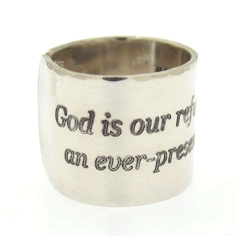 Bible Verse Custom Ring - Sterling Silver Custom Ring - Mens Ring ...