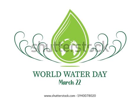 World Water Day Logo Design Illustration Stock Vector (Royalty Free ...