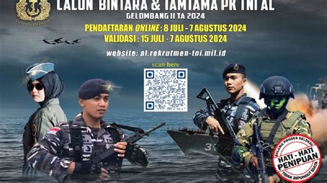 Syarat Fisik Daftar Bintara Tni Al Pendaftaran Calon Bintara Tni