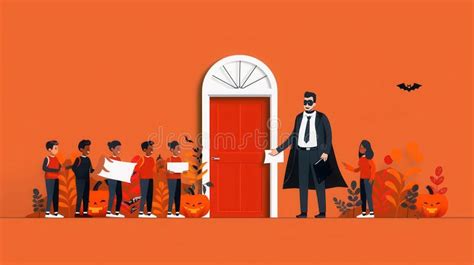 A School Principal Dressed As a Vampire Welcoming Students for a ...