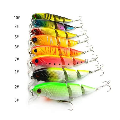 HENGJIA Hard Jointed Minnow Lures Wobblers Plastic Crankbaits