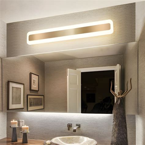 Modern Simple Style Light Linear Shade Wall Sconce Mirror Wall