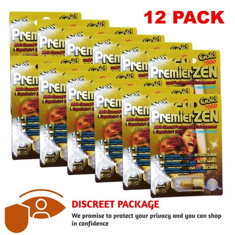 12x Premierzen Gold 7000 Sexual Male Enhancement Supplement 100 Legit