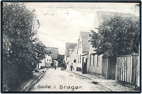 Gade i Dragør Stenders no 11355 1912 2791 Danmark Postkort Brugt